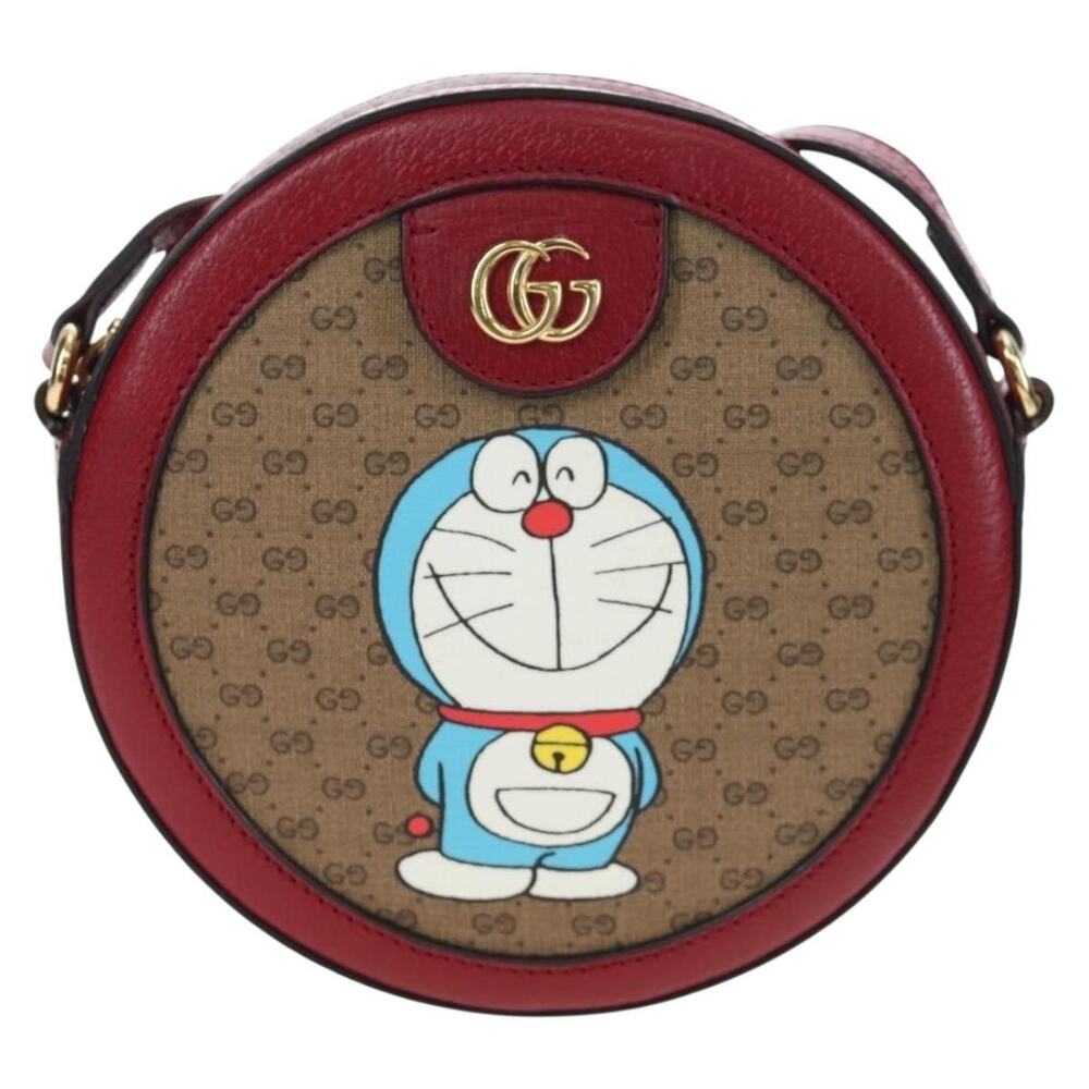 Gucci Doraemon Micro GG Supreme Shoulder Bag Beige